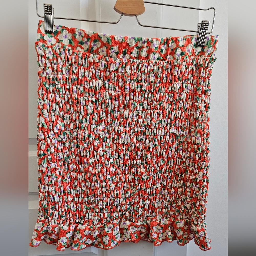 Floral Smocked Skirt